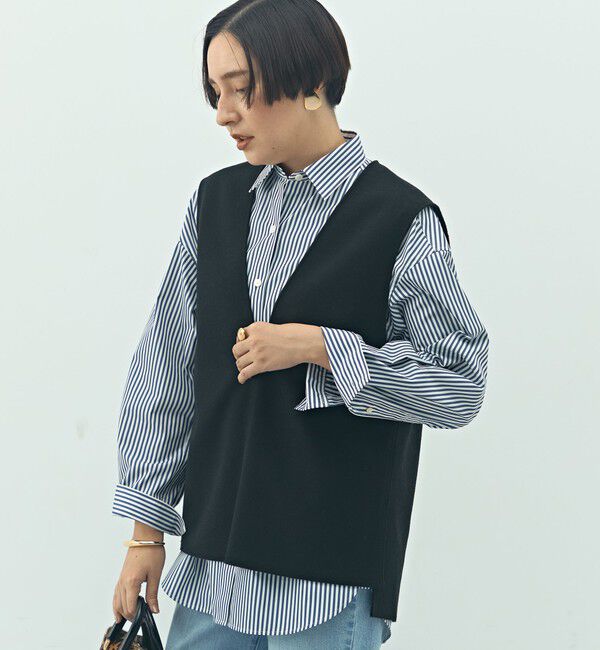 NOLLEY'S「ウォッシャブルストレッチジャージベスト」|ベスト・ジレ|