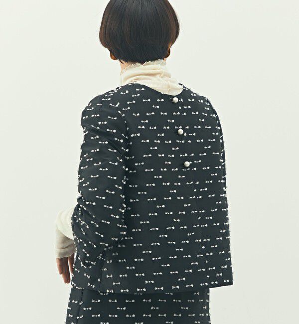 NOLLEY'S「《セットアップ対応》ウォッシャブルリボンジャガード2WAYブラウス」|シャツ・ブラウス|