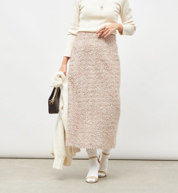 NOLLEY'S sophi「《セットアップ対応》ウォッシャブルフェザーチュールタイトスカート」|タイト|