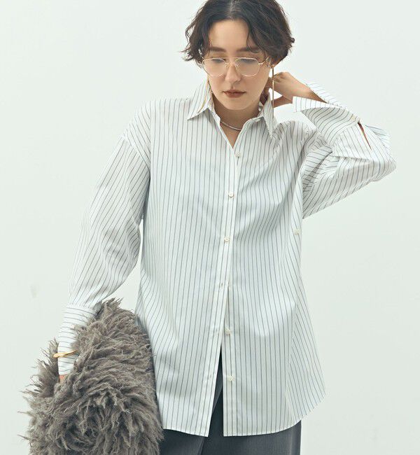 NOLLEY'S sophi「ウォッシャブルマルチWAYビッグシャツ」|シャツ・ブラウス|