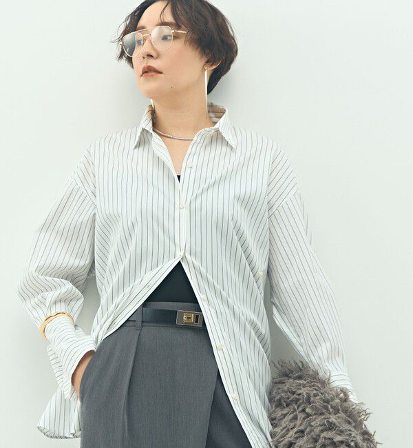 NOLLEY'S sophi「ウォッシャブルマルチWAYビッグシャツ」|シャツ・ブラウス|