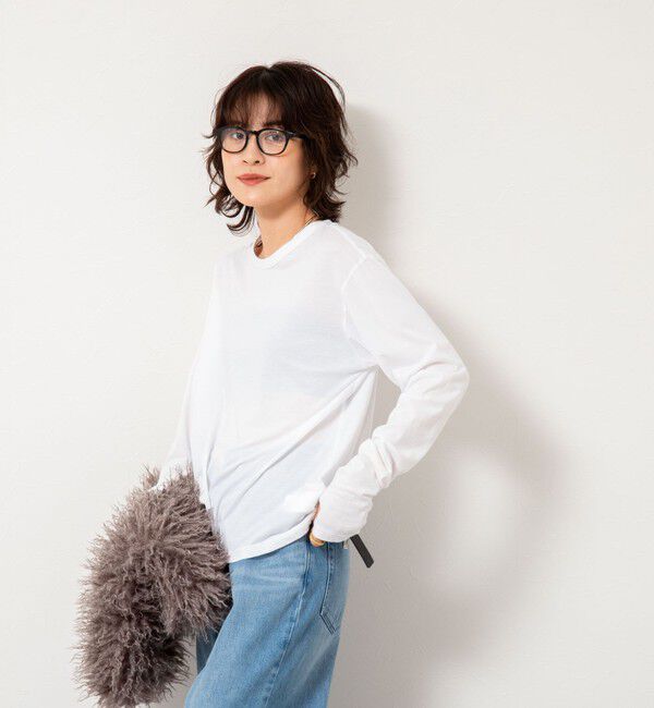 NOLLEY'S「ＭY STANDARD ウォッシャブルアルビニエアリータッチロンT」|Tシャツ・カットソー|