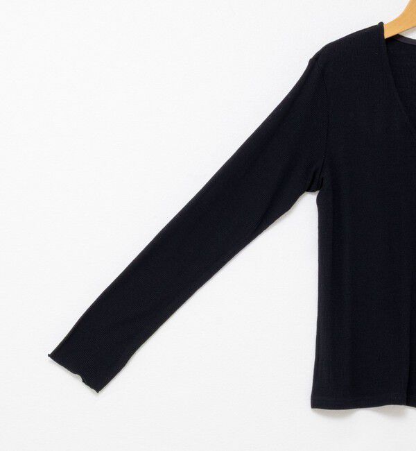 NOLLEY'S「MY STANDARD ウォッシャブルリブカーディガン」|カーディガン|