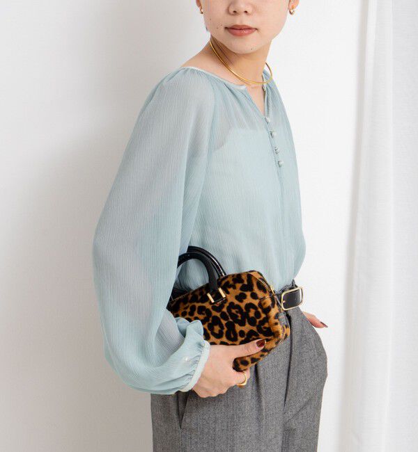 NOLLEY'S sophi「ウォッシャブル楊柳ギャザーブラウス」|シャツ・ブラウス|