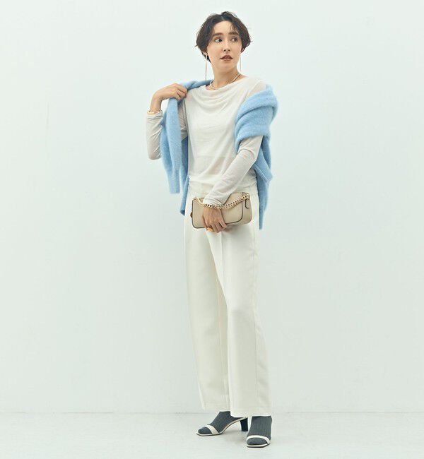 NOLLEY'S sophi「【一部WEB限定サイズ】ウォッシャブルブライトダブルクロスセミワイドパンツ」|その他|
