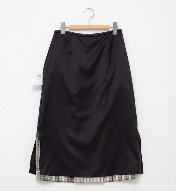NOLLEY'S「ウォッシャブルボックスタックトラペーズスカート」|フレア|