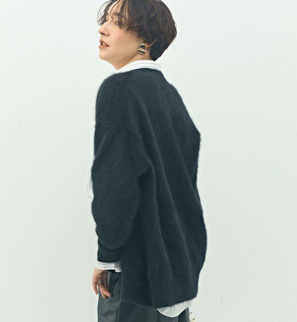 NOLLEY'S sophi「カシミヤ混ヘアリーVネックカーディガン」|カーディガン|