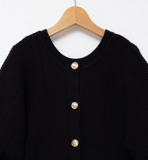NOLLEY'S「《手洗い可能》2WAYラビットファーニットカーディガン」|カーディガン|