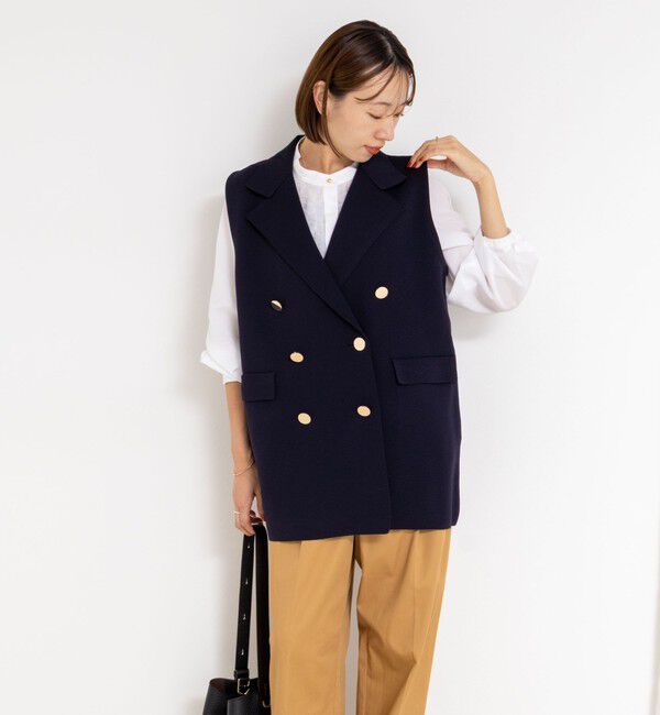 NOLLEY'S「《手洗い可能》ミラノリブニットベスト」|ベスト・ジレ|