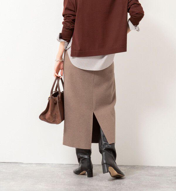 NOLLEY'S「【一部WEB限定カラー＆サイズ】ウォッシャブルＷジャージタイトスカート」|タイト|