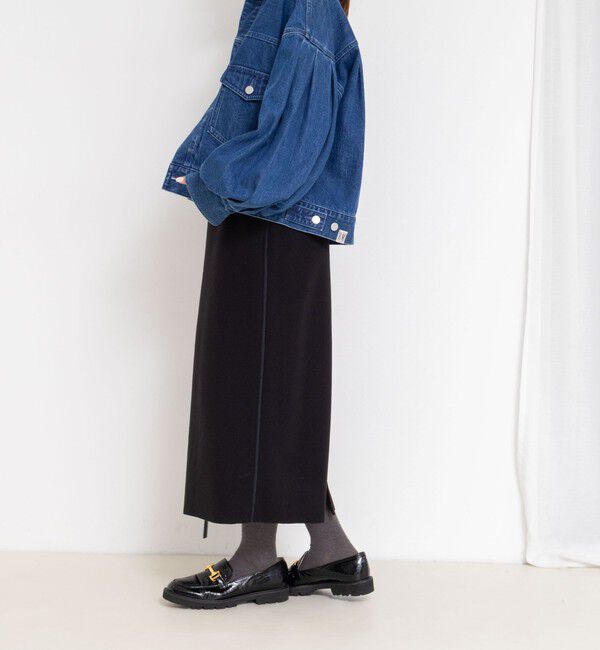 NOLLEY'S「【一部WEB限定カラー＆サイズ】ウォッシャブルＷジャージタイトスカート」|タイト|