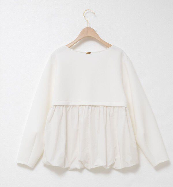 NOLLEY'S sophi「ウォッシャブルダンボール&times;タフタバックバルーンプルオーバー」|Tシャツ・カットソー|