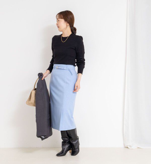 NOLLEY'S sophi「【MARILYN MOON/マリリーンムーン】14G wool modern sleeve top」|ニット・セーター|
