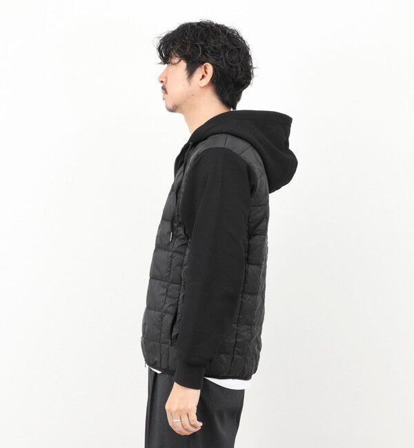 NOLLEY'S goodman「【TAION/タイオン】W-ZIP DOWN HOODIE with SWEATS SLEEVE 25AW」|ダウン|