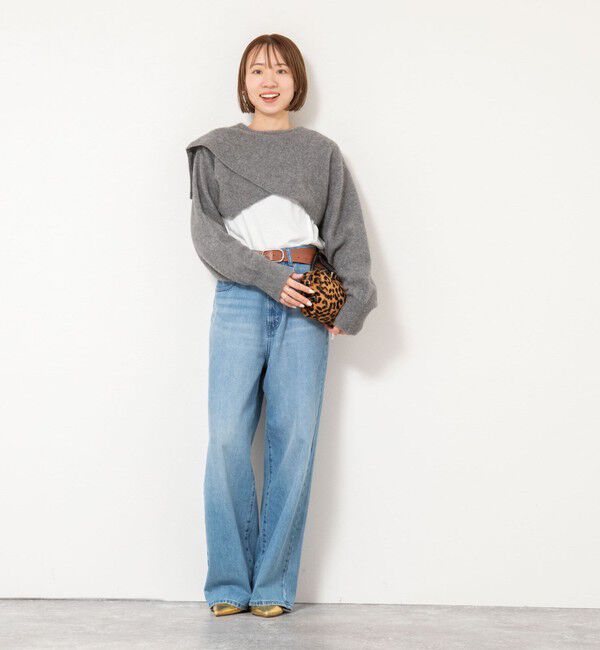 NOLLEY'S「【enrica/エンリカ】ソフトタッチスリーブケープ」|ニット・セーター|