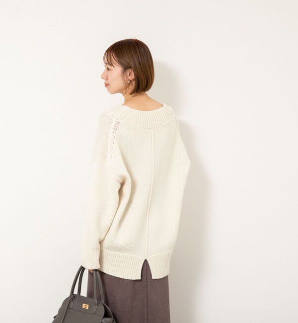 NOLLEY'S sophi「ブライト紡毛Vネックプルオーバー」|ニット・セーター|