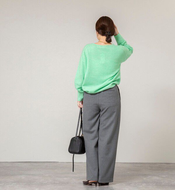 NOLLEY'S sophi「《手洗い可能》アルパカ混Vネックプルオーバー」|ニット・セーター|