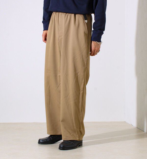 GLOSTER「【GEVACO】ドロストイージーパンツ ストレッチツイル 裾ドローコード付き」|チノ|