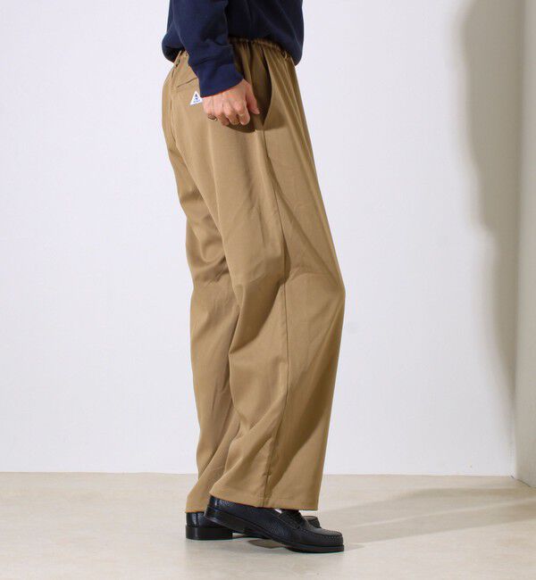 GLOSTER「【GEVACO】ドロストイージーパンツ ストレッチツイル 裾ドローコード付き」|チノ|