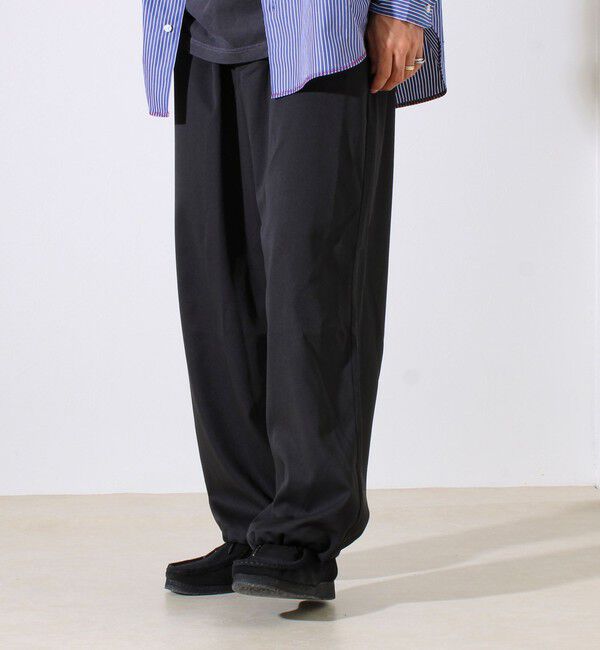 GLOSTER「【GEVACO】ドロストイージーパンツ ストレッチツイル 裾ドローコード付き」|チノ|