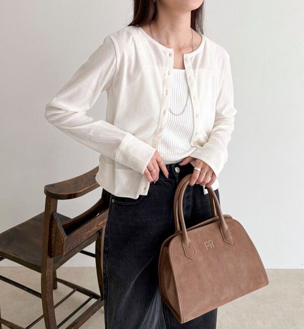 fredy emue「シアーフロッキーコンパクトカーディガン」|カーディガン|