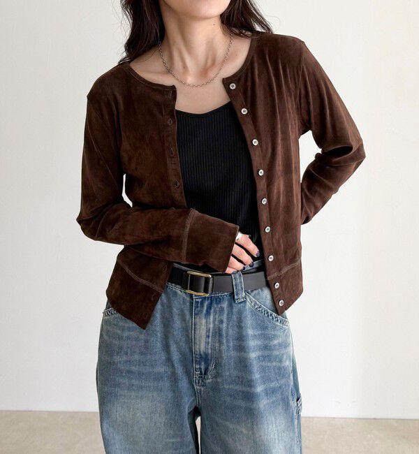 fredy emue「シアーフロッキーコンパクトカーディガン」|カーディガン|