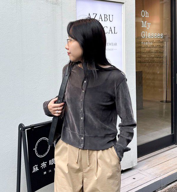 fredy emue「シアーフロッキーコンパクトカーディガン」|カーディガン|