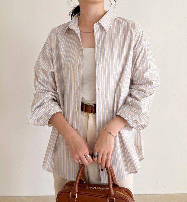 fredy emue「ベーシックエンブロイダリーシャツ」|シャツ・ブラウス|ベージュ系その他