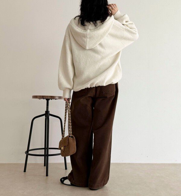 fredy emue「フード付きニットプルオーバー」|ニット・セーター|