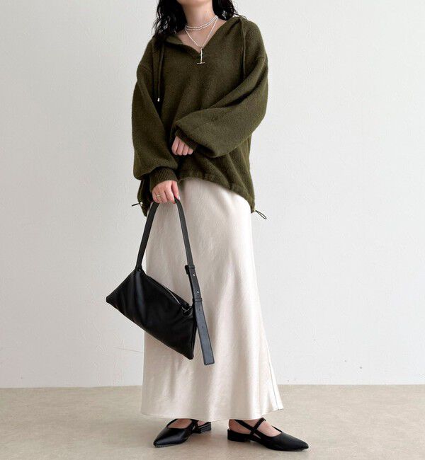 fredy emue「フード付きニットプルオーバー」|ニット・セーター|