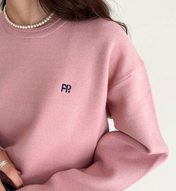 fredy emue「FR刺繍スウェットニットプルオーバー」|ニット・セーター|