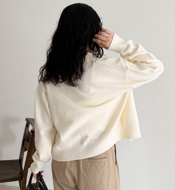 fredy emue「ニットシャツカーディガン バブーシュカ付き」|ニット・セーター|