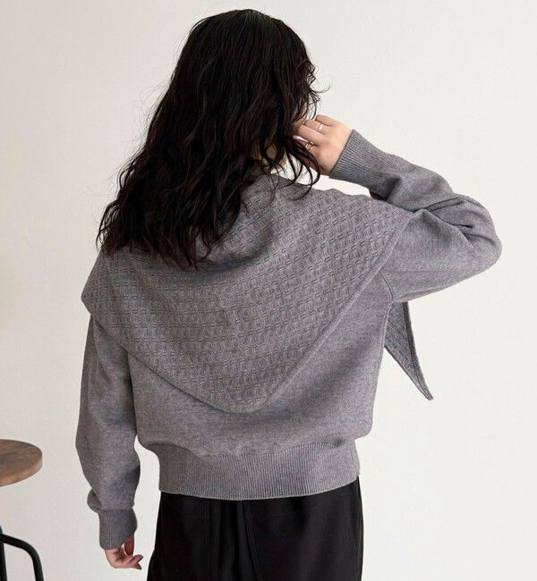 fredy emue「ニットシャツカーディガン バブーシュカ付き」|ニット・セーター|