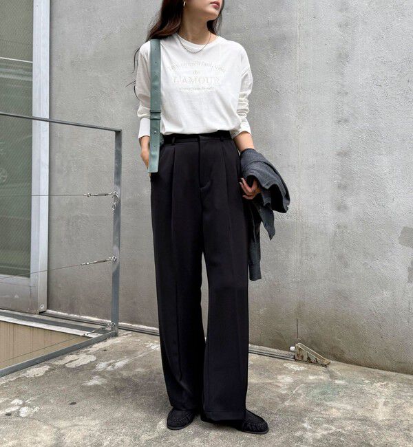 fredy emue「ワントーンロゴロンTシャツ」|Tシャツ・カットソー|