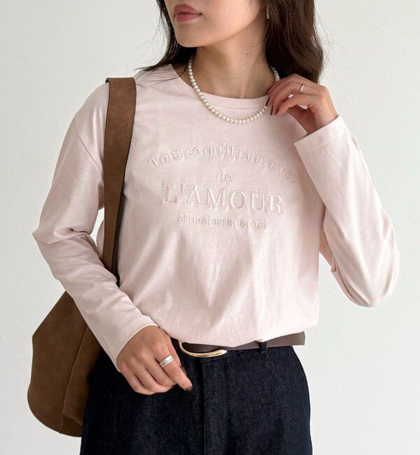 fredy emue「ワントーンロゴロンTシャツ」|Tシャツ・カットソー|