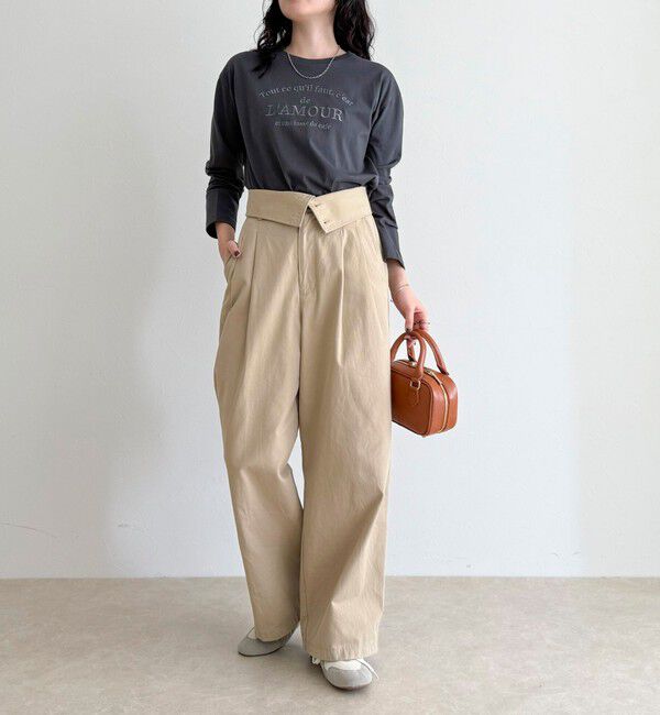 fredy emue「ワントーンロゴロンTシャツ」|Tシャツ・カットソー|