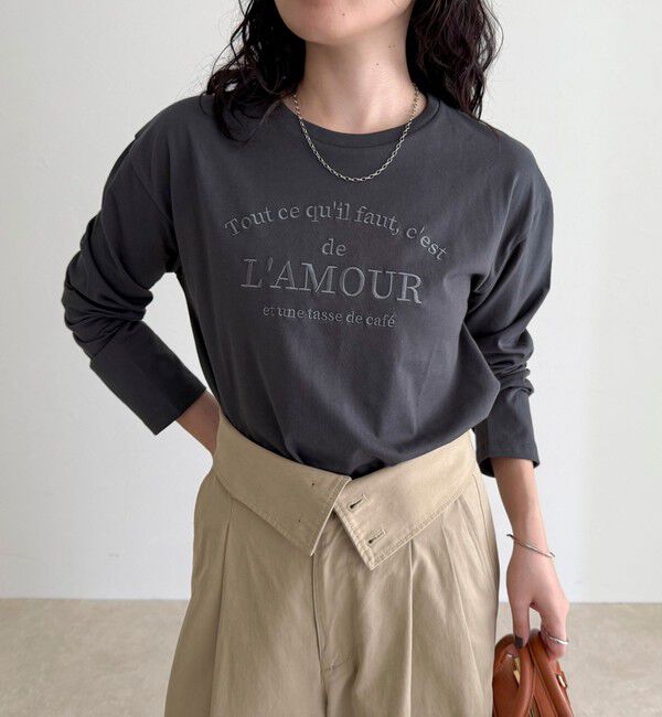 fredy emue「ワントーンロゴロンTシャツ」|Tシャツ・カットソー|