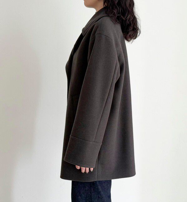 fredy emue「【リバイバル/新色追加】ウール混ミドル丈Pコート」|ピーコート|