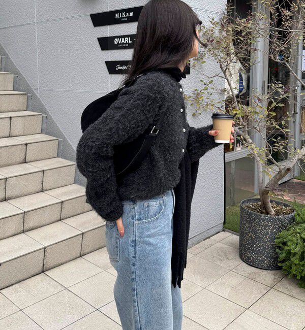 fredy emue「ふわふわ起毛ニットカーディガン」|カーディガン|