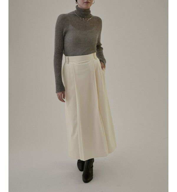 SALON adam et rope'「マイクロベロアツイルタックタイトスカート【洗える】」|スカート|オフサブ