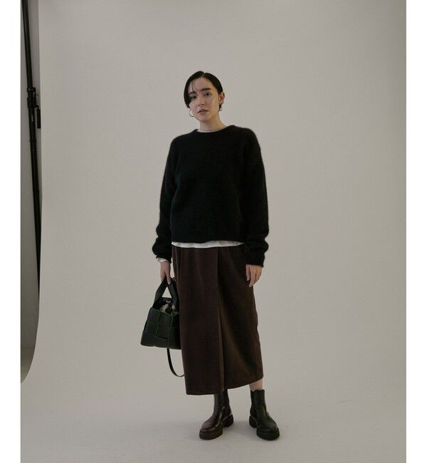 SALON adam et rope'「マイクロベロアツイルタックタイトスカート【洗える】」|スカート|