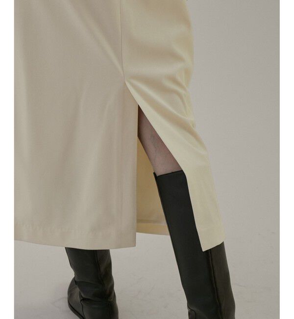 SALON adam et rope'「マイクロベロアツイルタックタイトスカート【洗える】」|スカート|