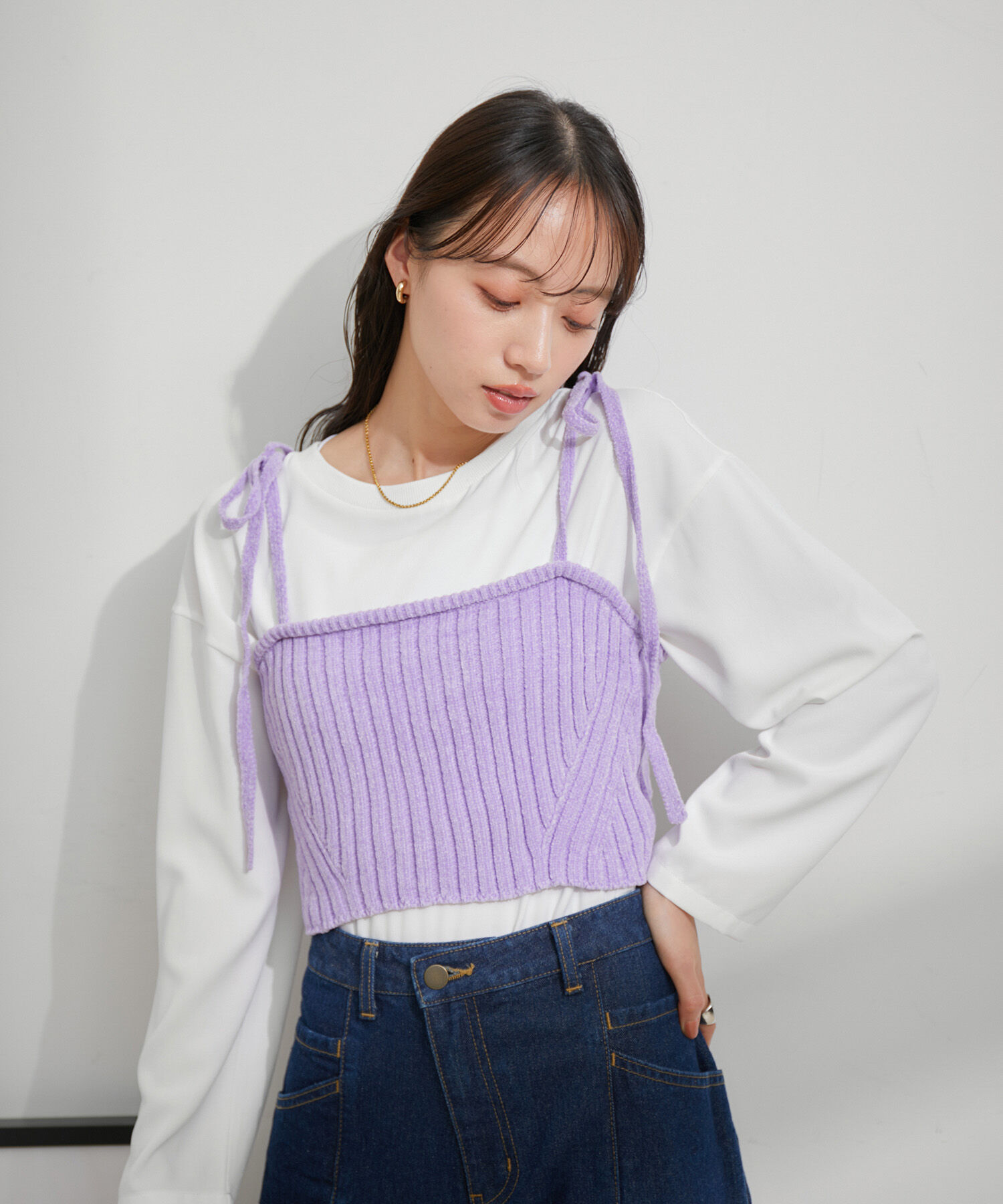 VIS「モールニットビスチェ」|キャミソール|