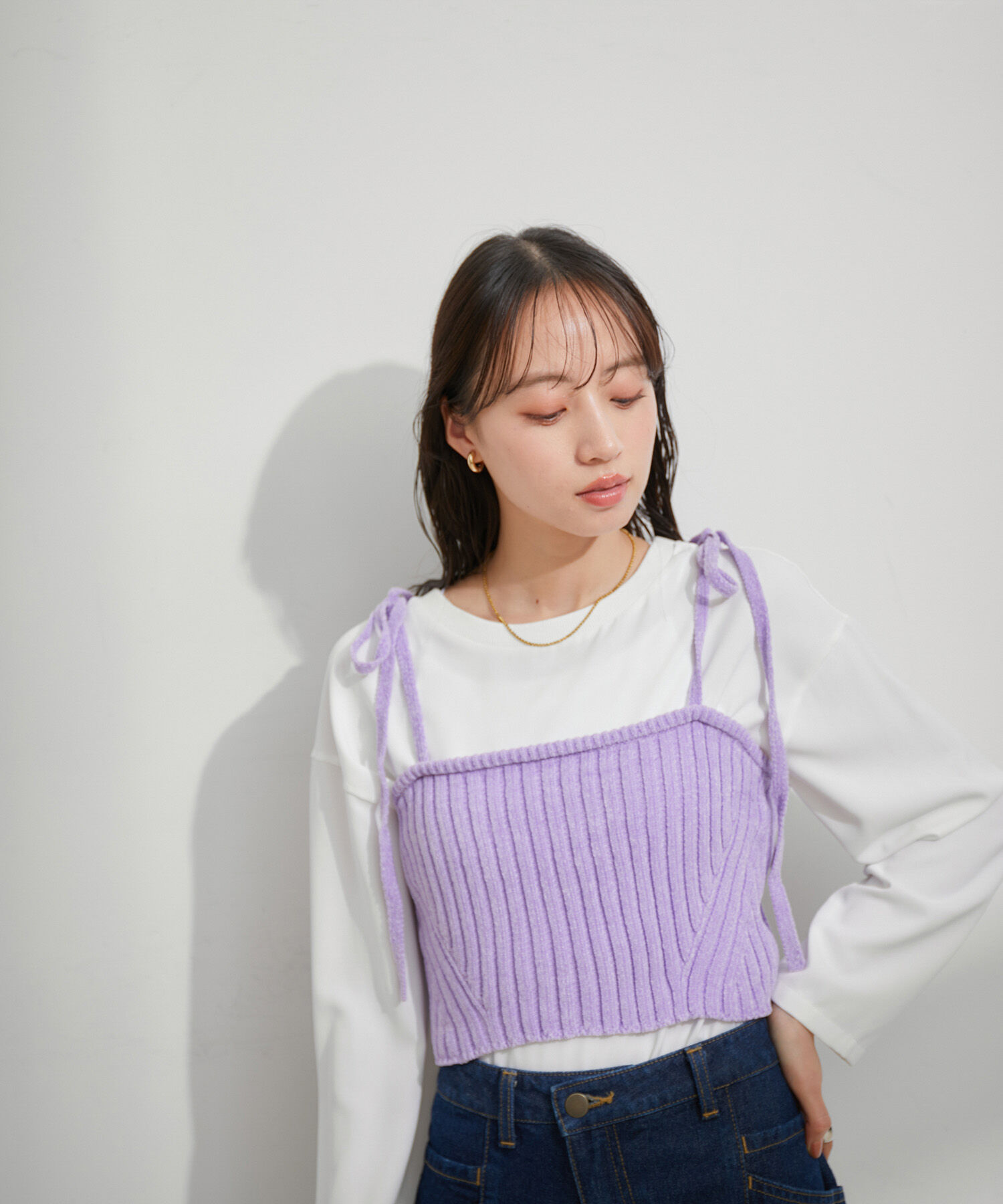 VIS「モールニットビスチェ」|キャミソール|