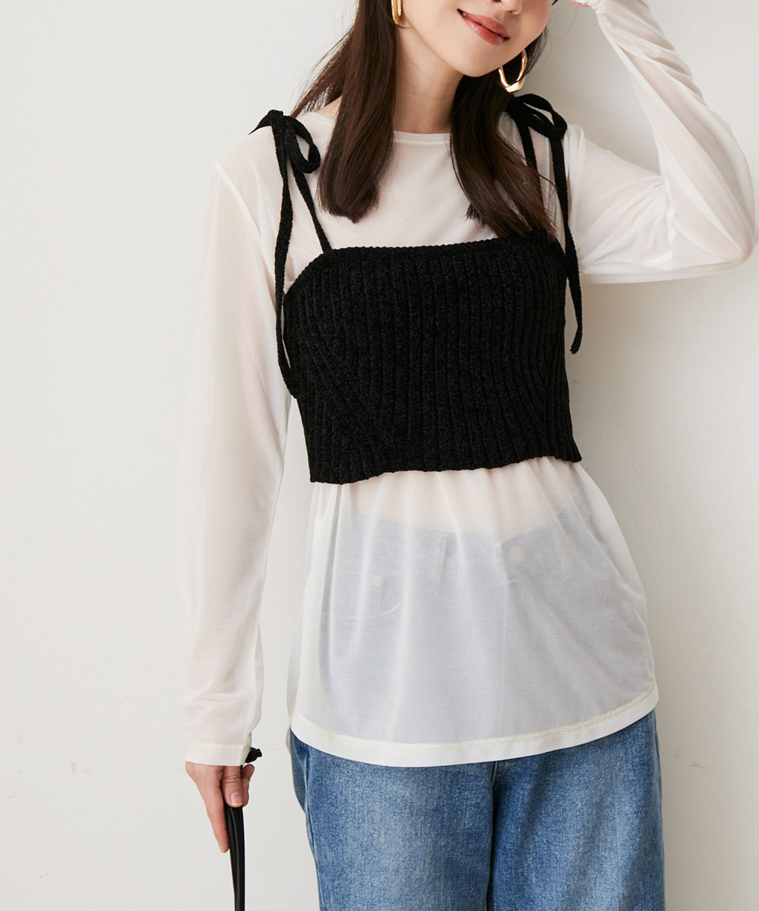 VIS「モールニットビスチェ」|キャミソール|