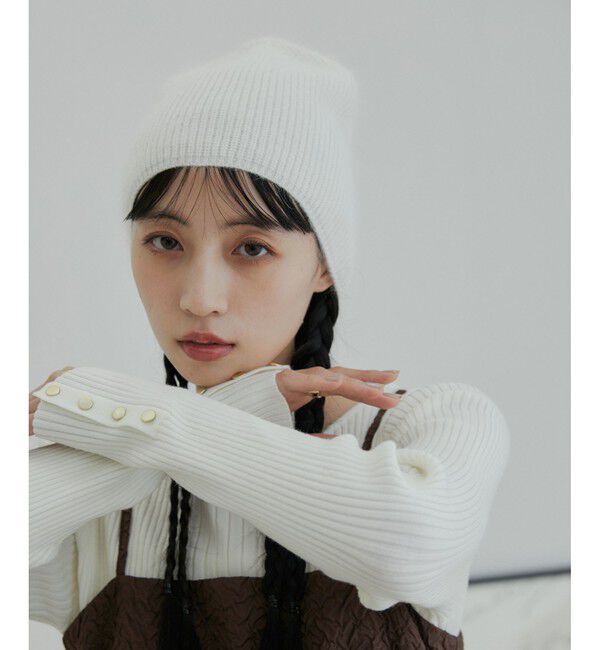 VIS「アンゴラ混ニットビーニー」|ニット帽|
