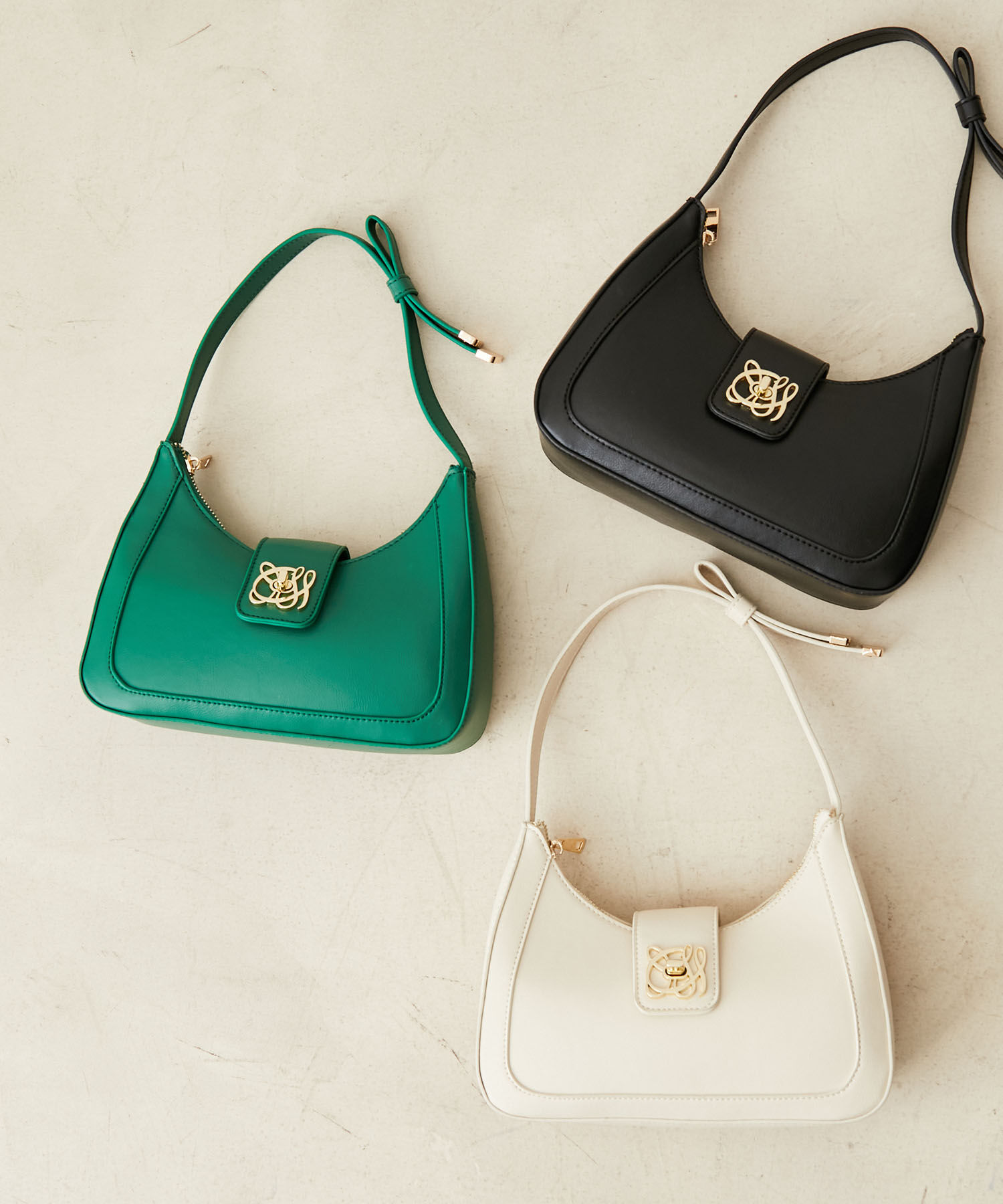 VIS「【ご好評につき追加生産】ハンドルリボンワンショルダーバッグ【180℃美人見え】」|ハンドバッグ|