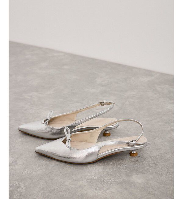 VIS「スリングバックリボンミュール」|パンプス|