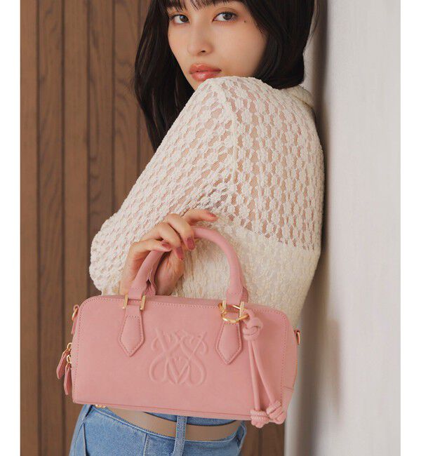 VIS「ロゴスエードミニボストンバッグ/2WAY」|ボストンバッグ|