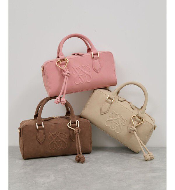 VIS「ロゴスエードミニボストンバッグ/2WAY」|ボストンバッグ|